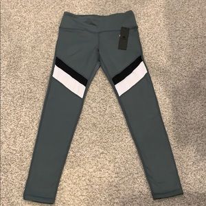 Color block Mesh Leggings